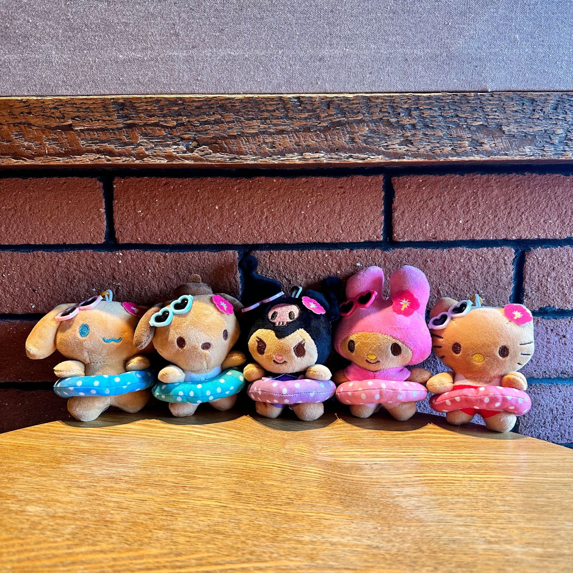 Cartoon Cute Hawaiian Kt Keychain Plush Doll Pendant Girls Bag Decoration Grabber Doll