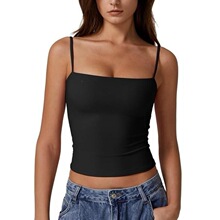 D 81959 Adjustable Thin Strap Crop Top ���玧¶Ě���� ��