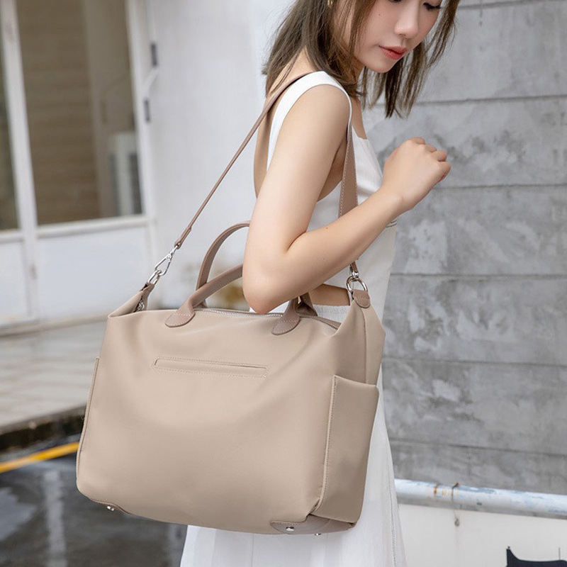 Bolso de tela Oxford para viajes de negocios y viajes de cercanías Bolso de mano de gran capacidad impermeable de ocio Bolso de hombro ligero para el trabajo