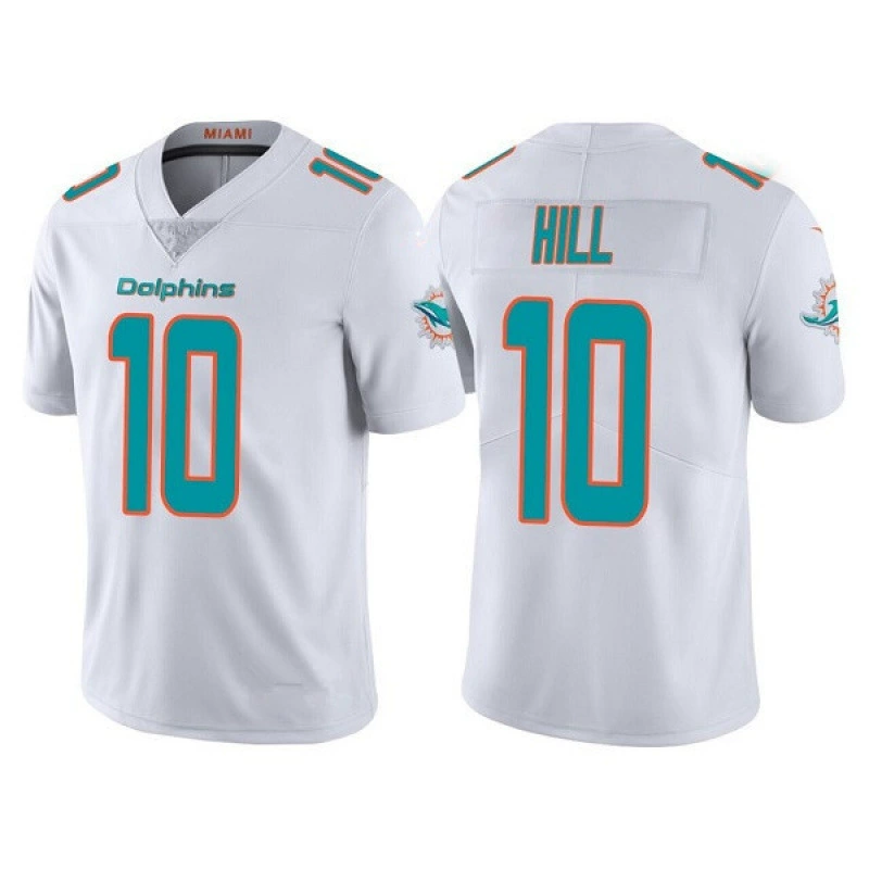 Форма команды Dolphin с дельфинами, вышитый регбийный джерси 1# Tagovailoa 10# Hill 17#