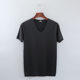 2025 men's seamless T-shirt ice silk casual half sleeve V-neck bottoming shirt quick-drying short sleeve wholesale slim breathable comfortable