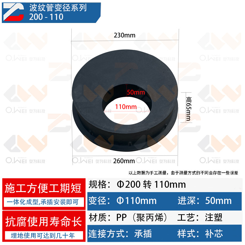 Variable diameter -200 variable 110