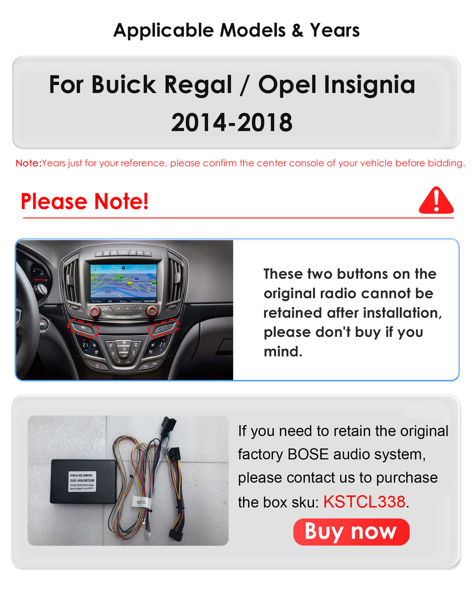 9.7inch Suitable for 2014-2018 Buick Regal/Opel Insignia Car-Mounted Vertical Screen Android Navigation Gps