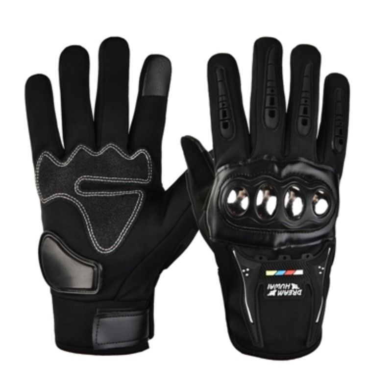 Guantes de motocicleta impermeables a prueba de caídas de invierno equipamiento de motocicleta locomotora hombre protector de montar medio dedo delgado pantalla táctil