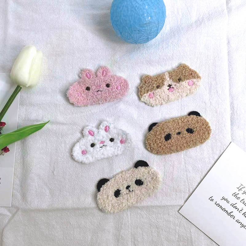 秋冬新款刺绣毛毛卡通服装辅料配饰DIY头饰服装帽子配件批发