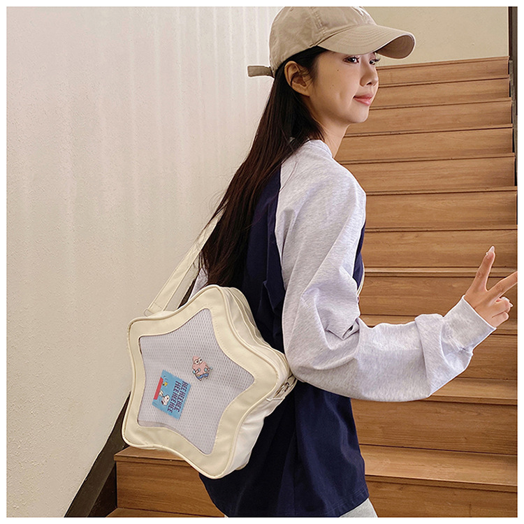 This year's popular color bags, 2025 new star bags, Japanese-style sweet single-shoulder bags, crossbody bags, women's bags, cross-border undefined