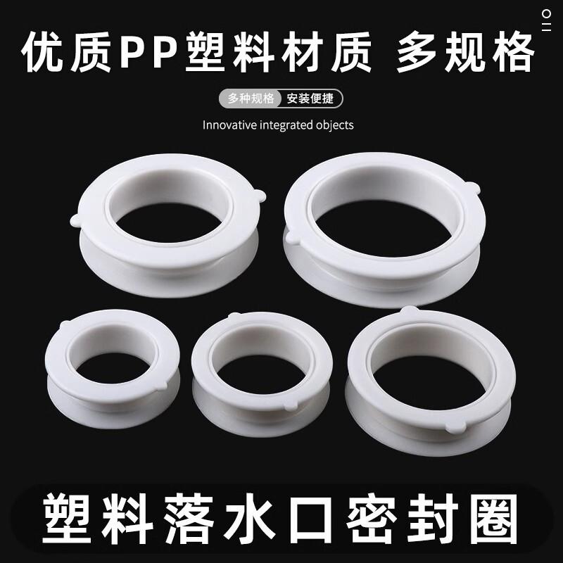 Plastic Drain Cover for Under-Cabinet Drain Pipe Hole Sealing Decorative Cover Threading Hole Drain Ring Opening Cover Concealing Cover