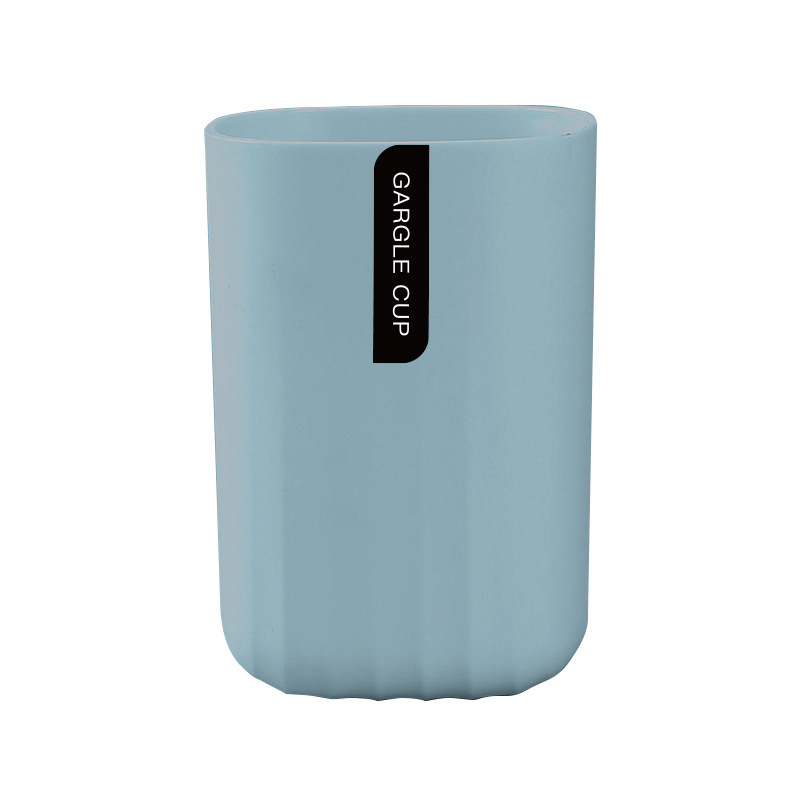 Sencillo Estilo nórdico cepillo de dientes taza baño color sólido onda patrón plástico cepillo de dientes almacenamiento taza de lavado simple enjuague bucal taza