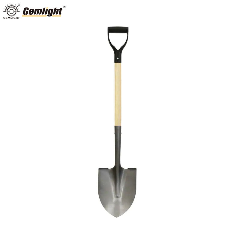 批发锰钢尖平圆方头铁锹家用农用钢锹建筑植树出口钢铲加厚耐用