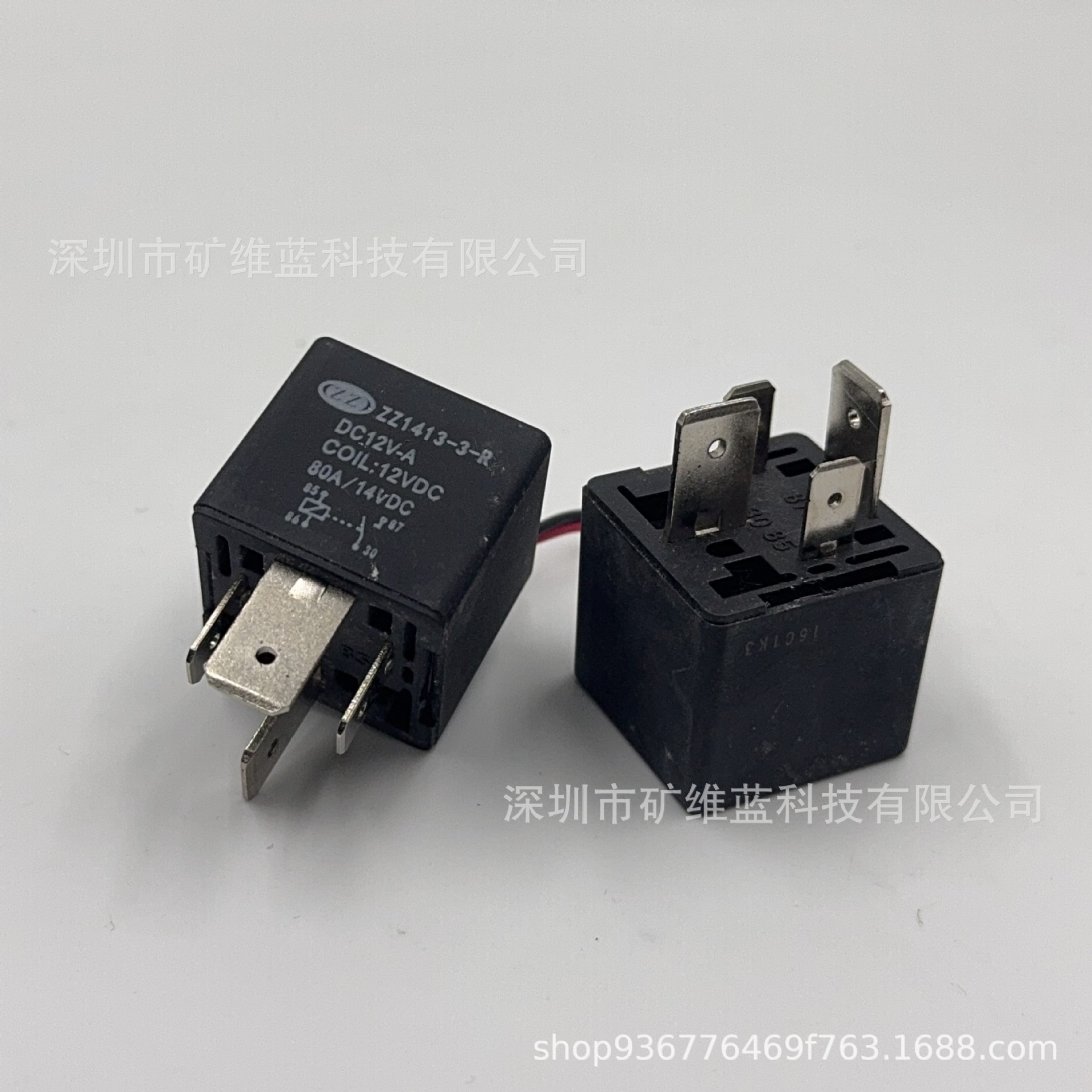 ZZ1413-3-R DC12V-A DC24V-A 汽车大功率继电器 80A/14VDC 4脚