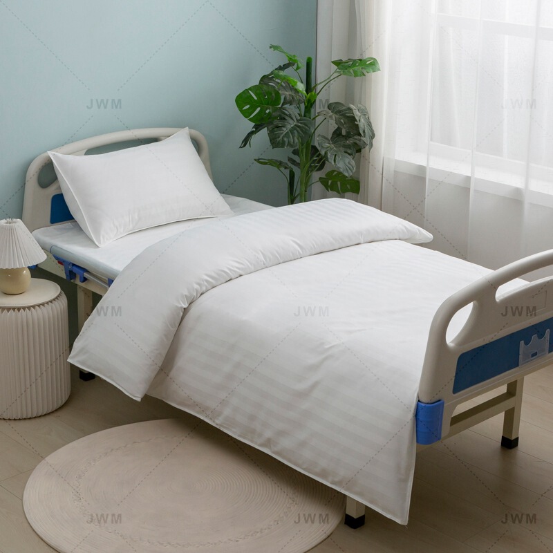 医療用リネン、病院用寝具、老人ホーム用ベッド、3点セット、掛け布団カバー、ベッドシーツ、工場直販、卸売、カスタマイズ可能|undefined
