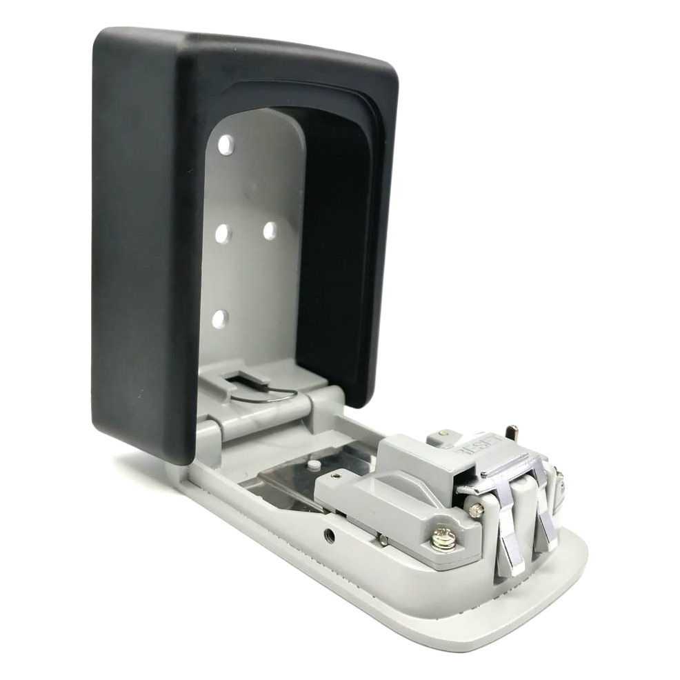 Caja de llaves con contraseña de aleación de aluminio, antirrobo y anti espolvoreo, para obras de construcción y decoración del hogar, caja de contraseña para almacenamiento de llaves transfronterizo