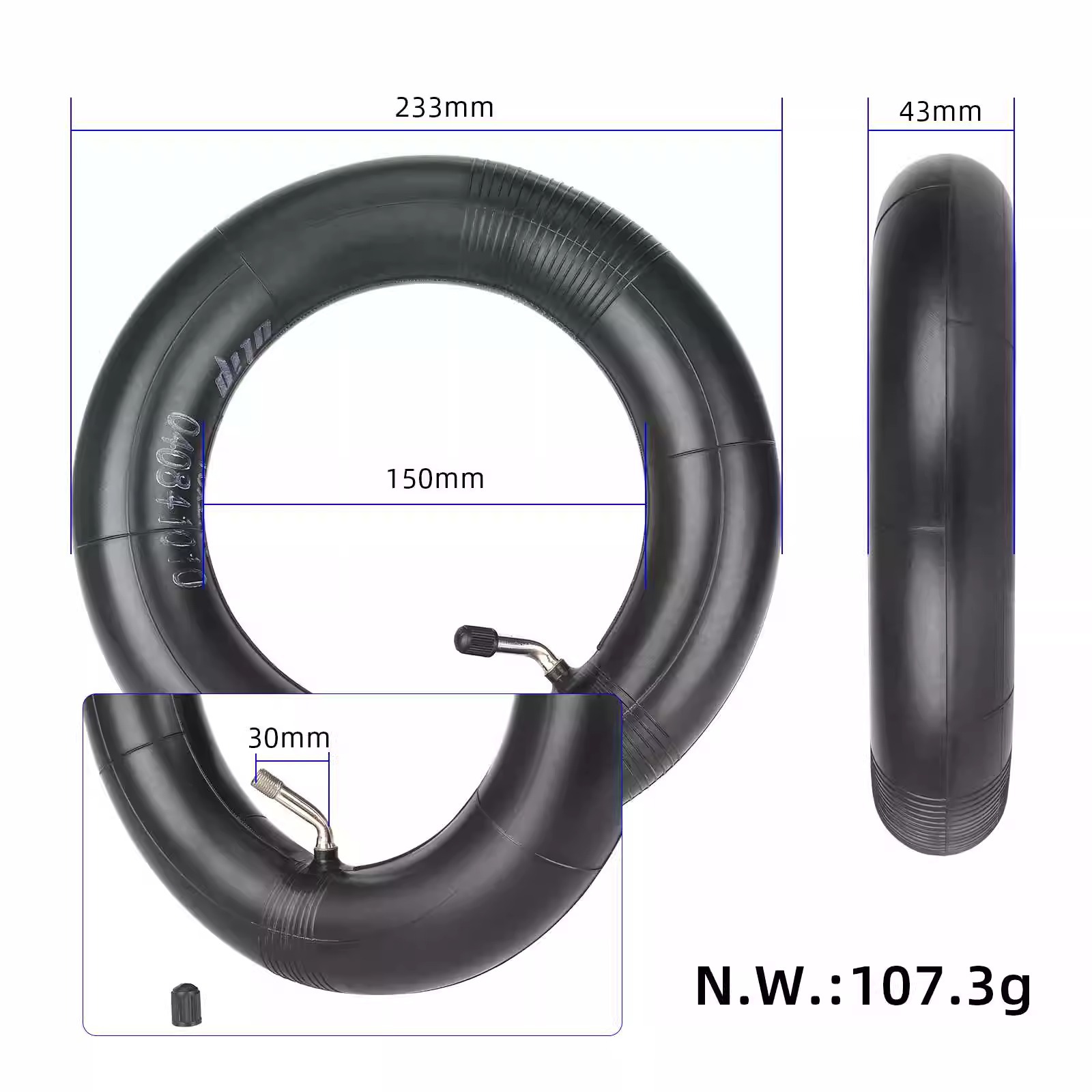 10inch Electric Scooter Tire 10X2.50 Outer Tire Inner Tube 10*2.50 Vacuum Tire Upgrade Scooter Tire