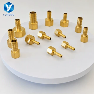源头工厂黄铜内牙宝塔接头内螺纹转软管倒刺多规格NPT 支持定制