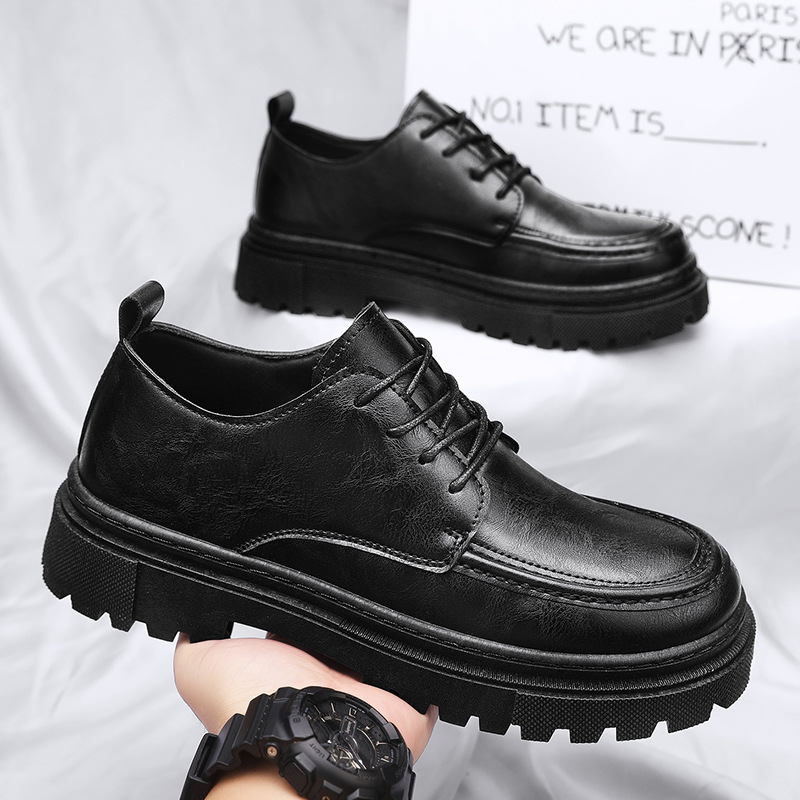 Zapatos casuales para hombres 2024 otoño nuevos zapatos de cuero de negocios transpirables para hombres tendencia universal zapatos de moda para hombres zapatos de estilo estilo estilo de peinado