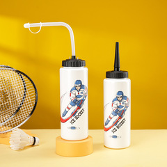 アイスホッケーボトル、スポーツマラソンボトル、アウトドア用品、ロゴ入りストロー、サイクリングウォーターカップ