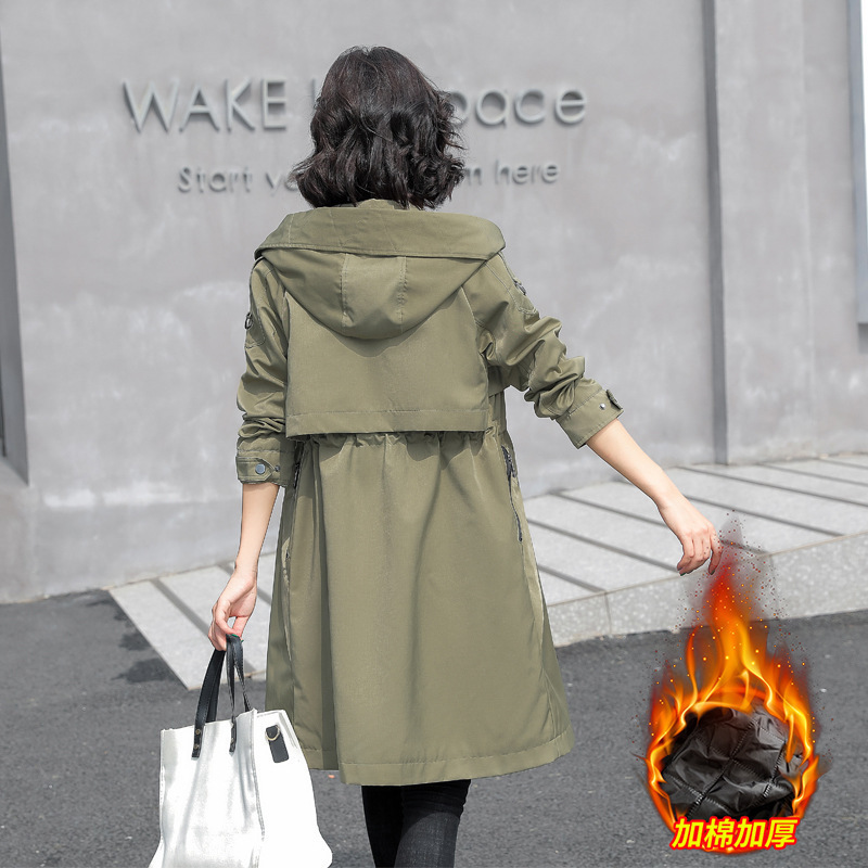 Windbreaker parker women's long 2022 autumn and winter new Korean style plus size foreign style coat high-end fashion cotton-padded coat tide Windbreaker parker women's long 2022 autumn and winter new Korean style plus size foreign style coat high-end fashion cotton-padded coat tide