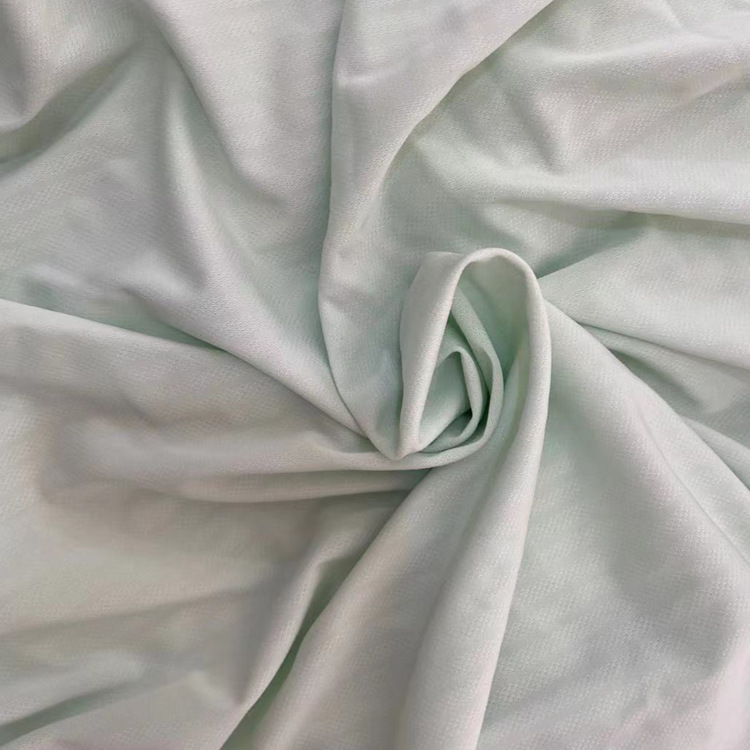 Sensación fría de seda de hielo ropa de protección solar tela de seda de hielo de malla patrón horizontal jacquard artesanía de protección solar bufanda máscara de tela de seda de hielo