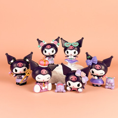 Kuromi Birthday Party Melody Handmade Doll Shelf Decor Cake Decoration Gacha Machine Trendy Anime Figure
