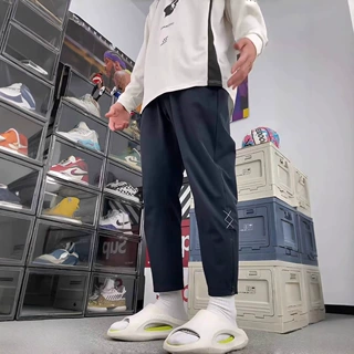 美式潮牌速干运动长裤男冰丝透气篮球健身休闲布克训练九分裤子夏