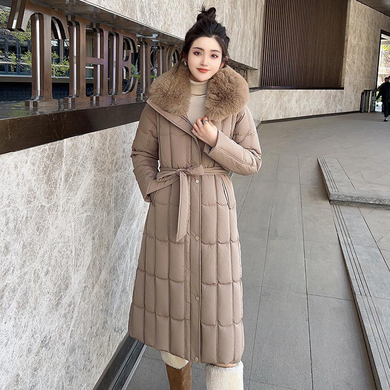 2025 ropa de algodón de pluma de manga desmontable mujer coreana Dongdamen otoño y invierno nuevo cuello de cabello largo abrigo de algodón chaqueta image 8