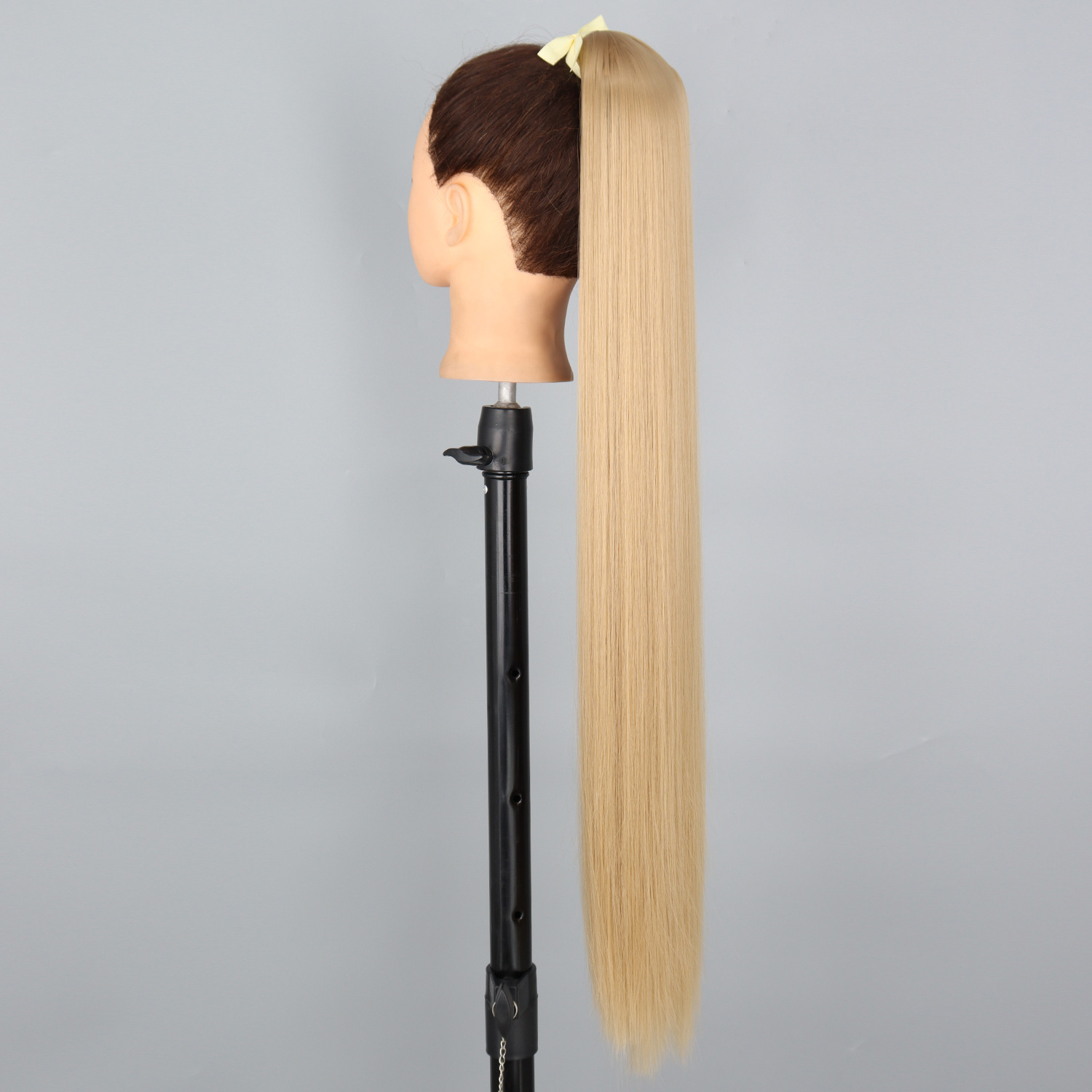 85CM correa de cola de caballo fibra química peluca damas 34 pulgadas extensiones de cabello recto