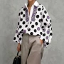 秋季长袖跨境印花衬衫