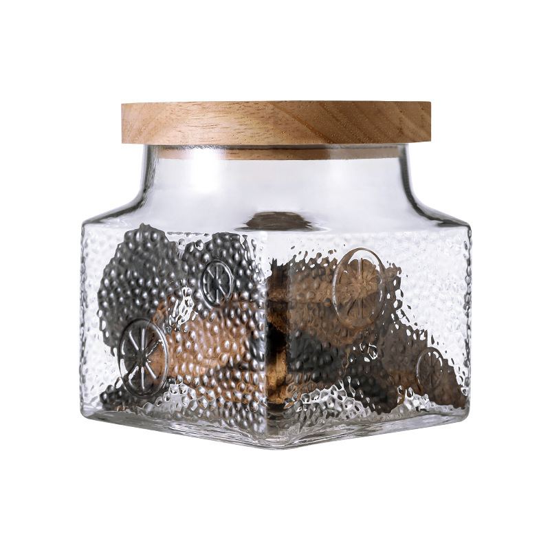 Tarro Hermético de Vidrio Transparente, Grado Alimenticio, para Té y Alimentos