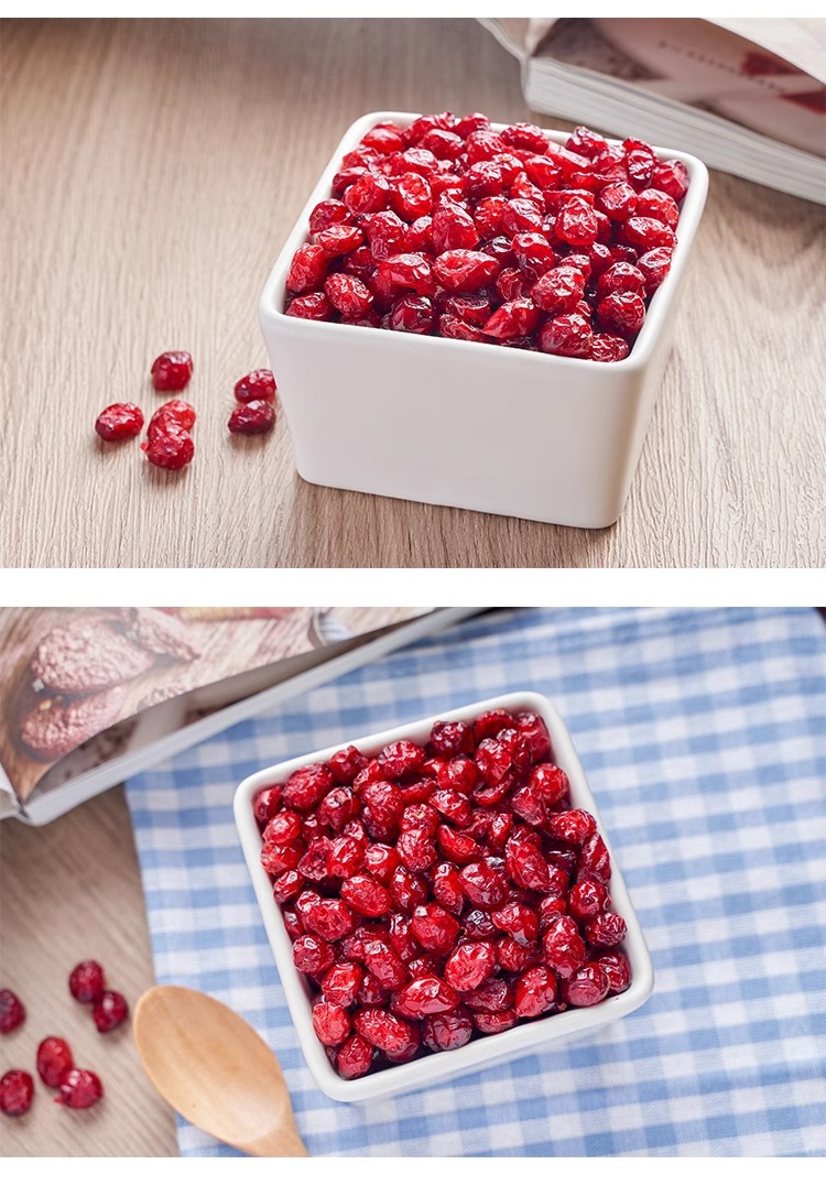 Dried Cranberries 100g Jar Sun Dried Fruit Snack for Baking and Culinary Use in use