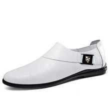 H5601男鞋乐福皮鞋正装商务绅士德比平底休闲鞋春夏低帮套脚单鞋