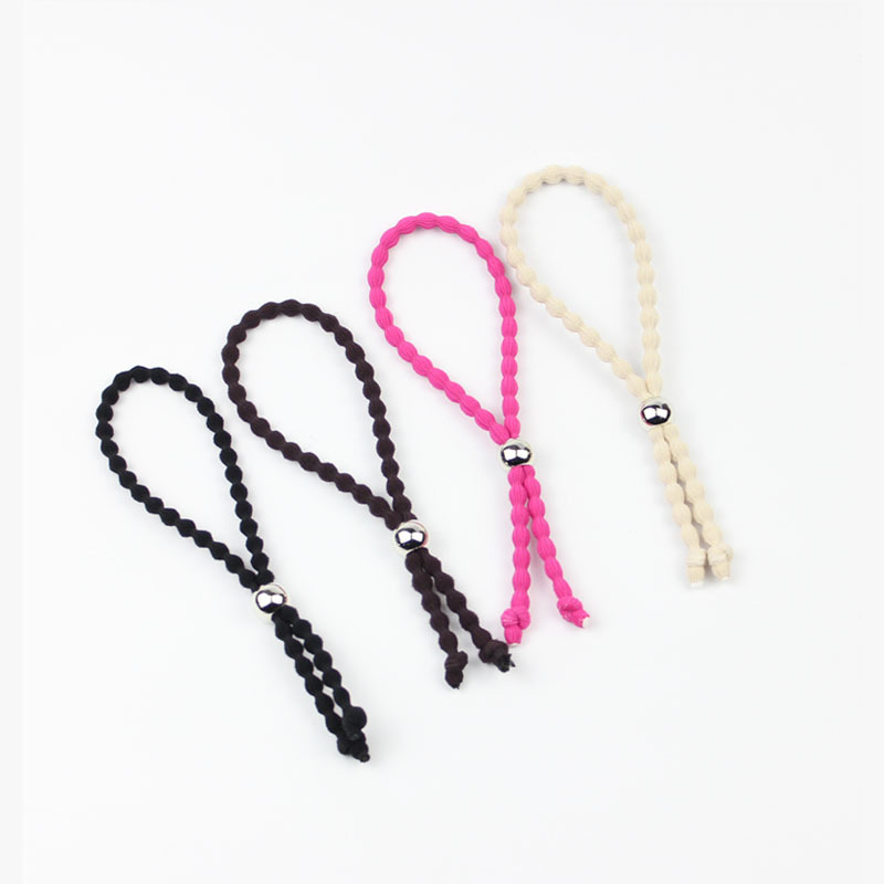 유럽과 미국의 국경 간 새로운 슬라이딩 게으른 헤어 밴드 헤어 밴드 내구성 및 헤어 프리 조정 가능한 헤어 로프 헤어 로프 탄성 팔찌