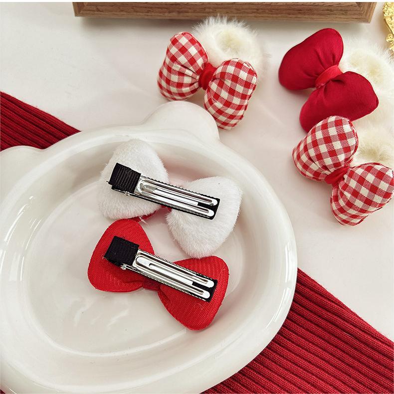 Tocado de arco de las niñas de felpa banda de pelo clip de pelo de otoño e invierno no duele la cuerda de pelo 2023 Nueva horquilla banda de goma para niños