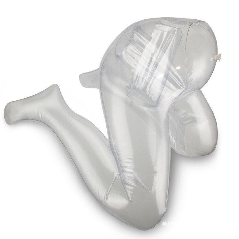 M-leg Transparent Inflatable Leather Doll Men's Toy Adult Sex Toy Famous Gun Rack Soft Glue