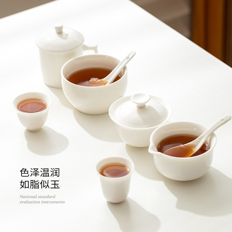 Pork oil White review cup set oolong tea evaluation Cup Wuyi Rock Tea Tea bucket special QS certification review review tea cup Pork oil White review cup set oolong tea evaluation Cup Wuyi Rock Tea Tea bucket special QS certification review review tea cup