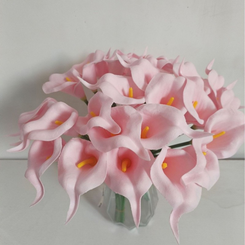 跨境仿真花束迷你PU 马蹄莲婚庆家居装饰花摆件摄影道具假花批发|undefined