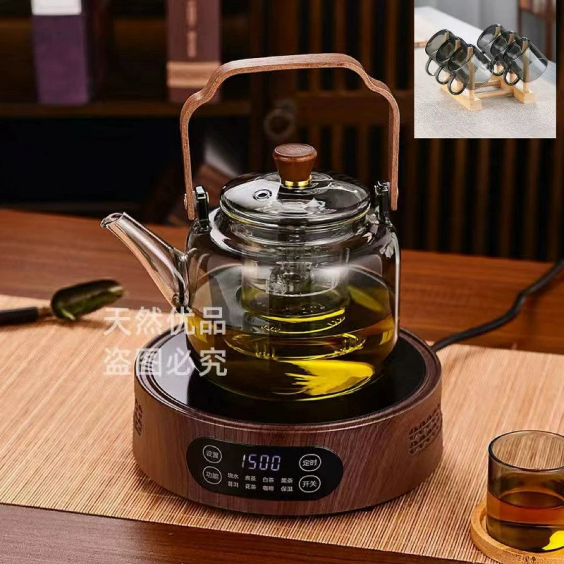 Michu 1500W электрическая керамическая плита с вентилятором, чайник-тип, бытовой оздоровительный чайник для на пару и подъёма, декоративный набор кастрюль