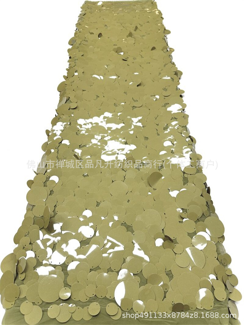 Tela de malla de pañuelo redondo superpuesta tridimensional pañuelo de cola de pescado vestido de boda cena vestido de brindis vestido de tela