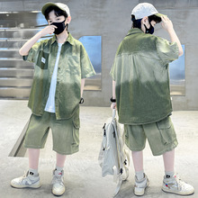 童装夏款2024年新款韩版儿童套装男童两件套短袖中裤运动服夏装潮