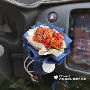 车载节日迷你汽车干花