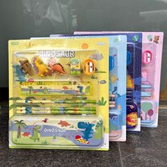 2002 Stationery Set for Children, Cartoon Learning Supplies, Creative and Unique Toy Figurine Gift Pack for Birthday