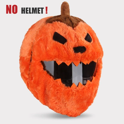 Helmet Protective Hood for Men — Motosiklet dəbilqələri - pumpkin