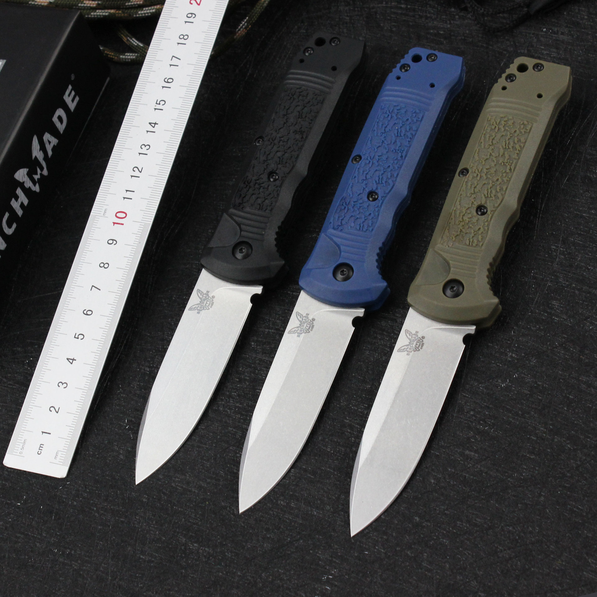 Benchmade Knives4400BK折刀户外EDC工具尼龙纤维 跨境蝴蝶折叠刀