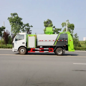 Directly supplied by the manufacturer: Dongfeng pure electric food waste truck, 5/8 cubic meters, blue license plate, multiple models available for selection according to needs