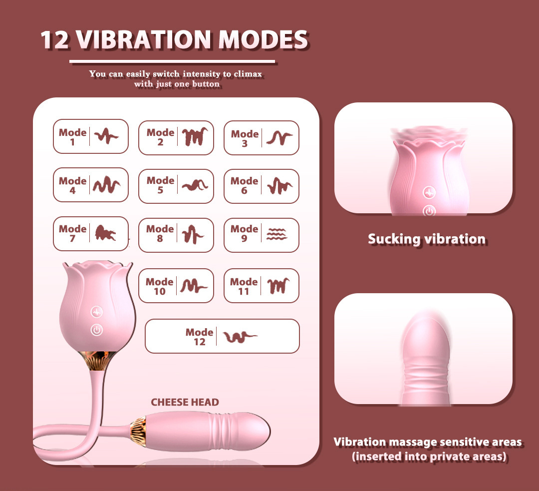 Dual-Head Vibrating Egg with Tongue Licking & Suction, 12-Frequency Purple G-Spot Massager for Couples — detail image 4