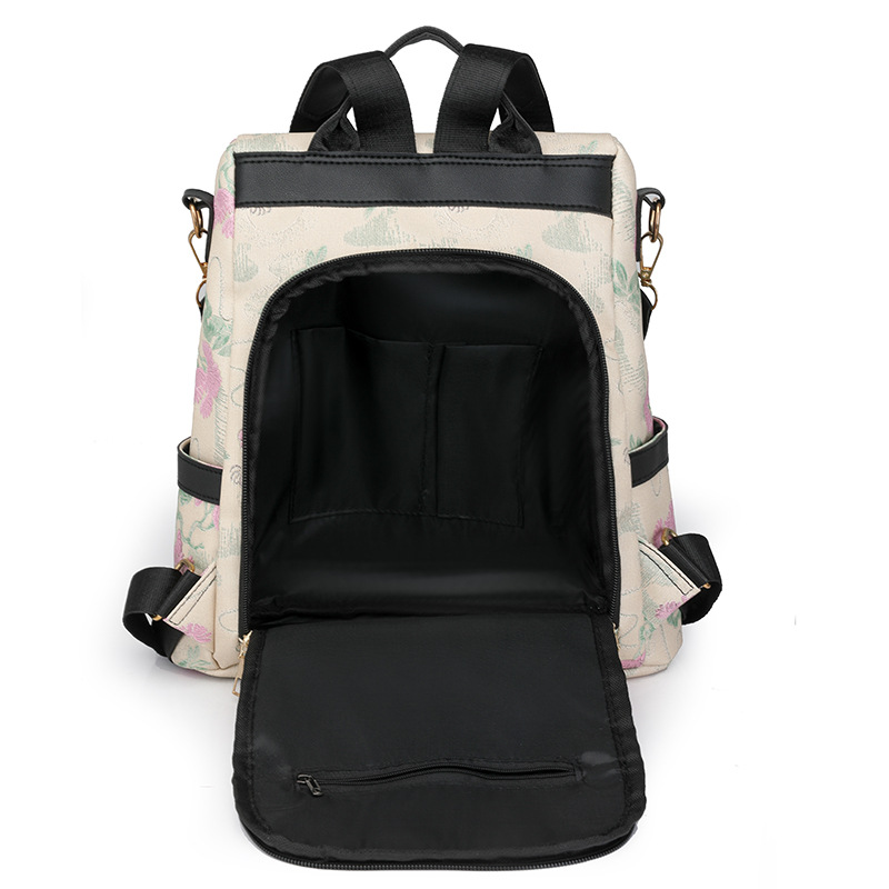 2024 nuevo estilo de moda, mochila para mujer, mochila antirrobo de gran capacidad para viajeros urbanos, mochila escolar para estudiantes al por mayor