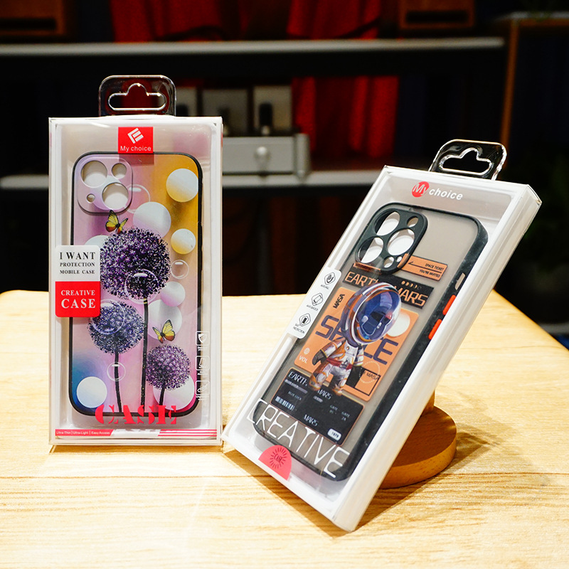 PVC手機殼包裝盒中性華為蘋果14手機殼吸塑包裝盒透明PET膠盒