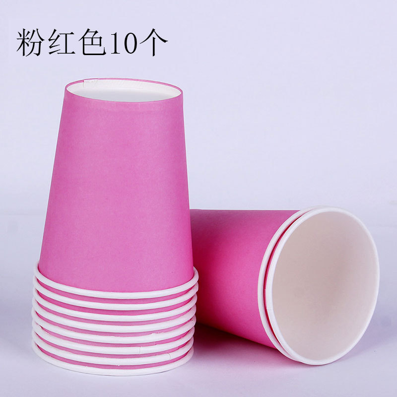 10 tazas de papel coloridas para jardín de infantes materiales hechos a mano tazas de papel espesadas artísticas DIY materiales hechos a mano image 11