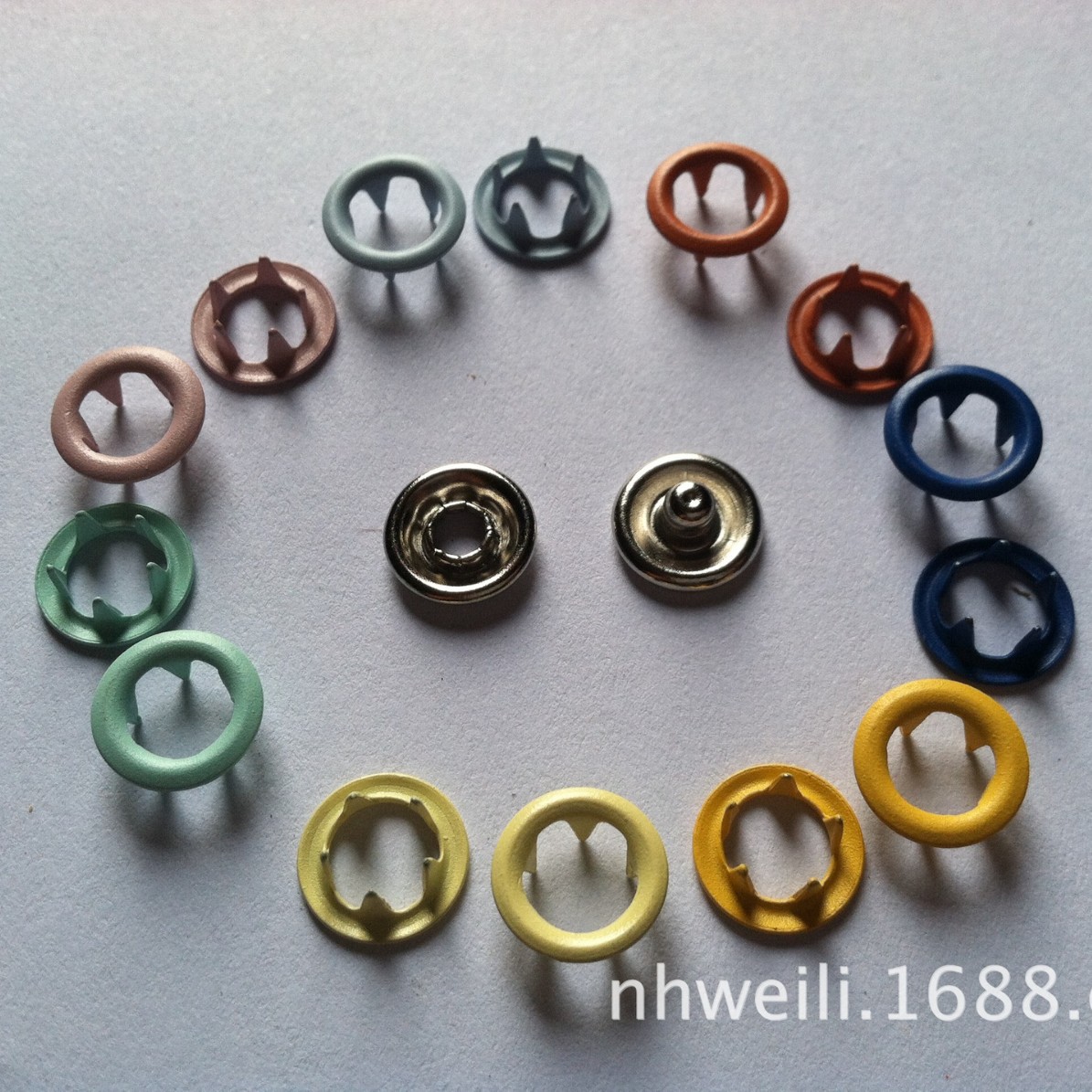 【厂家直销】222加长五爪扣 喷漆五爪扣 加厚哈衣 婴儿装专用