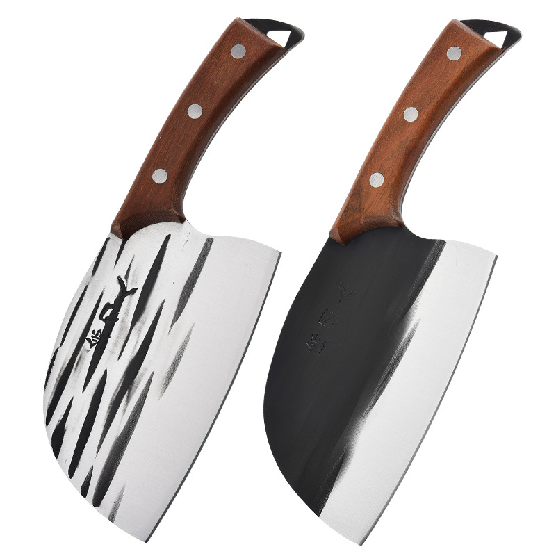 Yangjiang Source Factory Hammer Forged Household Kitchen Knife Bone Chopping Knife Dual-Purpose Slicing Knife Kitchen Chef Knife