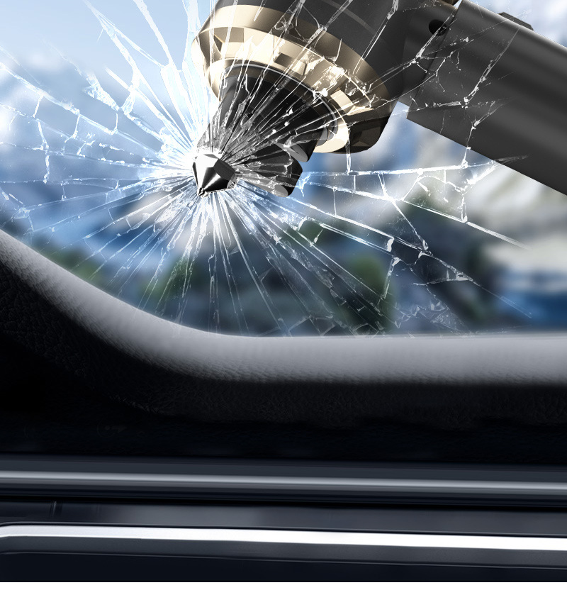 Car Vacuum Cleaner Suction and Blowing Integrated Multi-Function Window Breaker with Seat Belt Cutter Large Suction Brushless Vacuum Cleaner